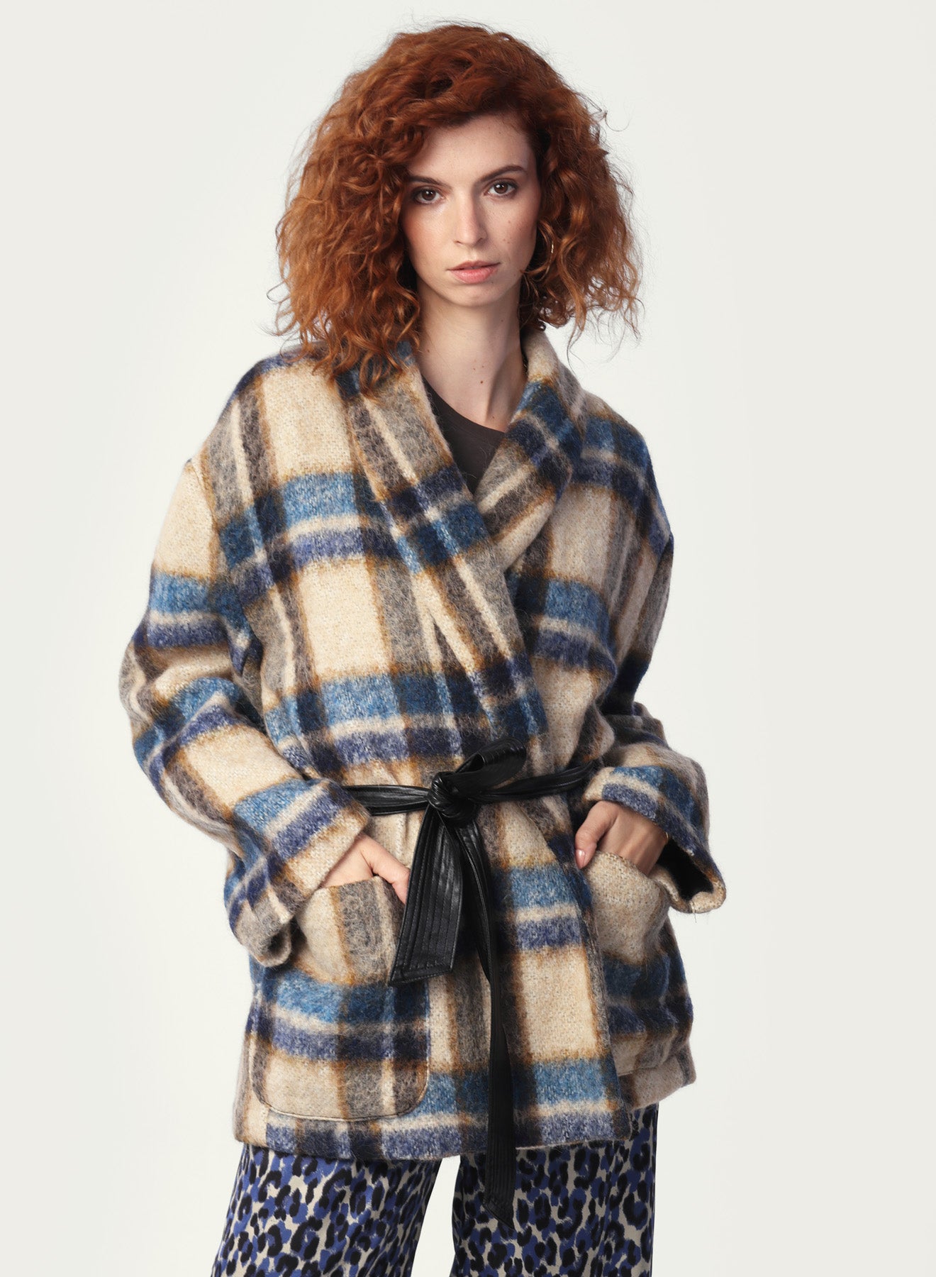 West Wool Check Jacket