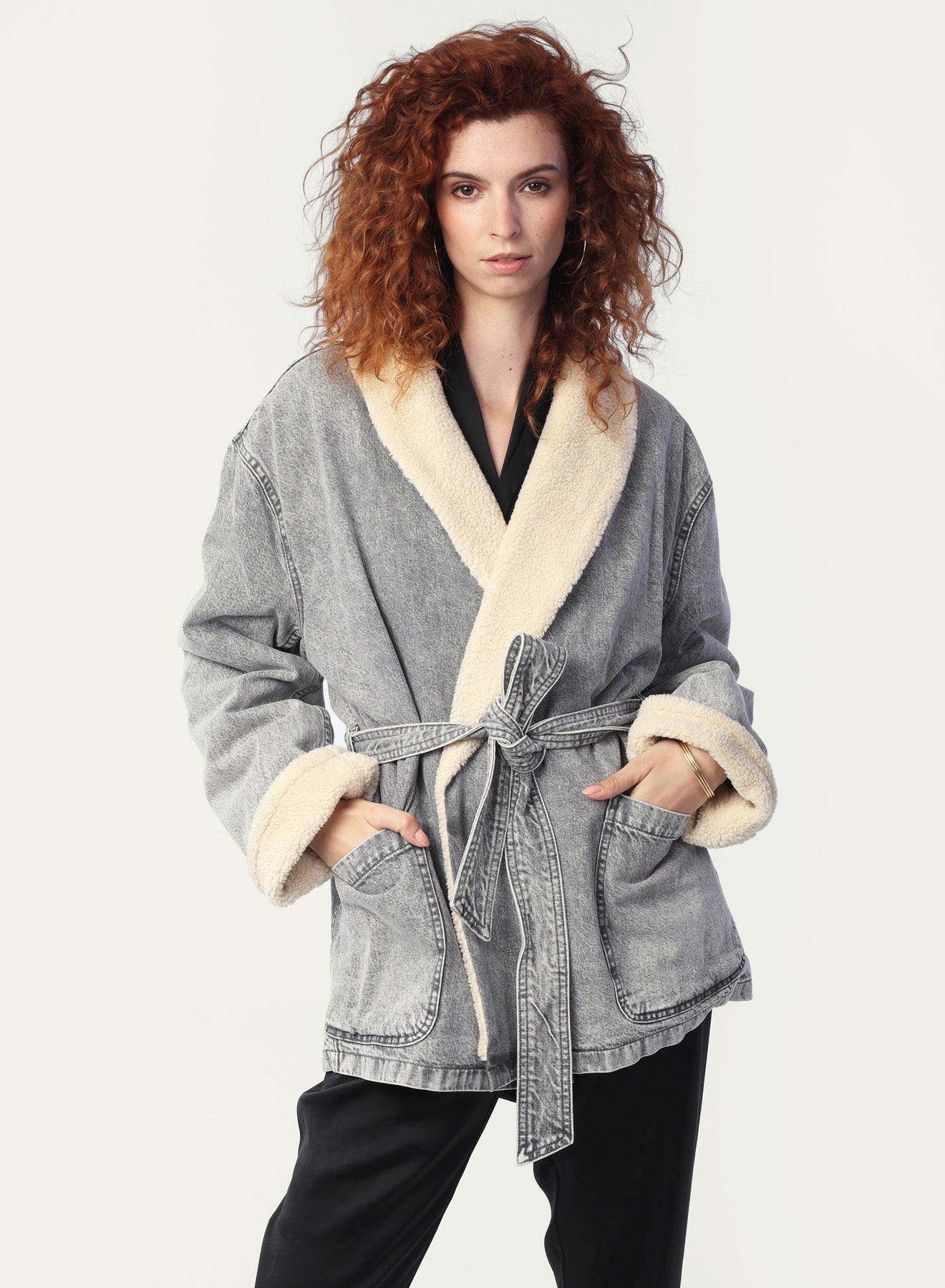 West Denim Sherpa Jacket