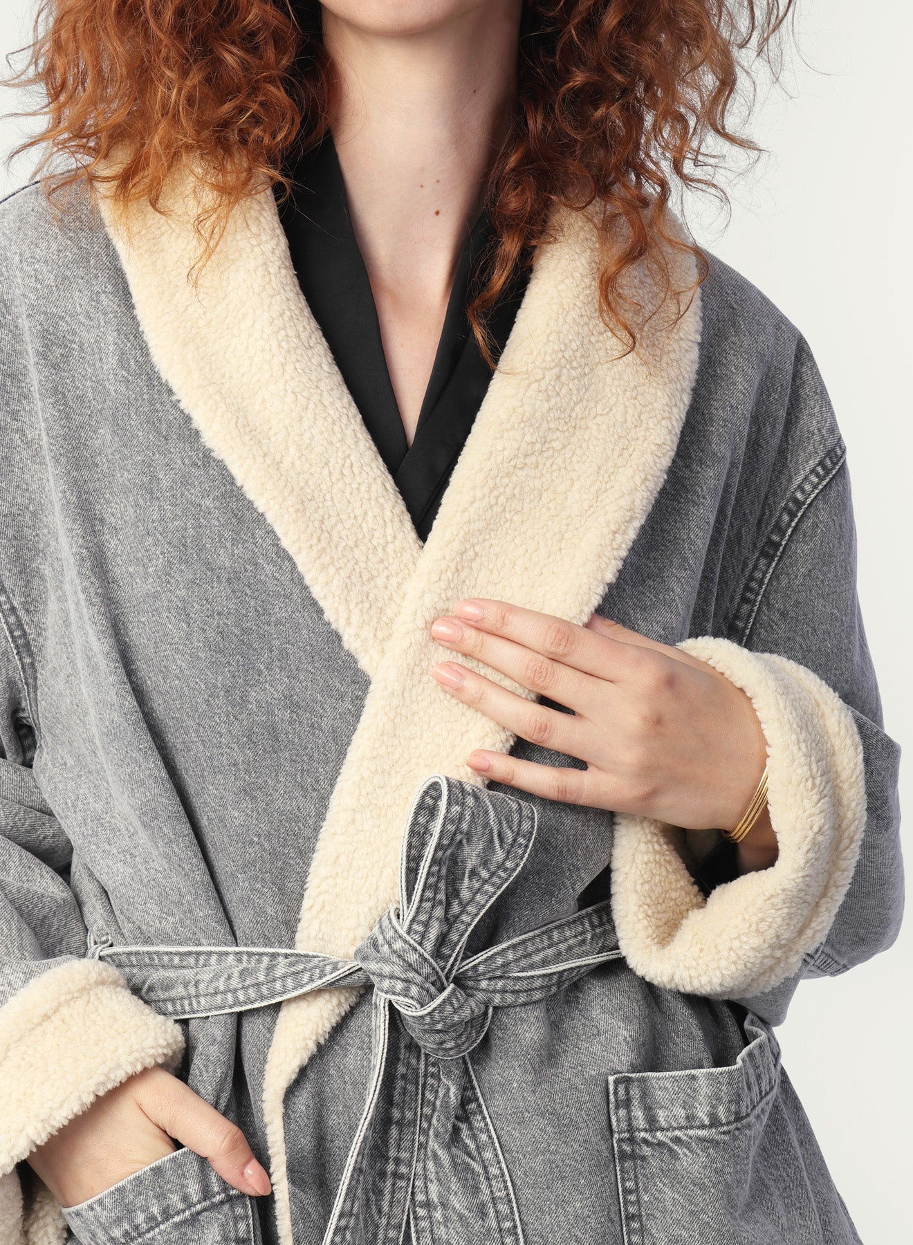 West Denim Sherpa Jacket