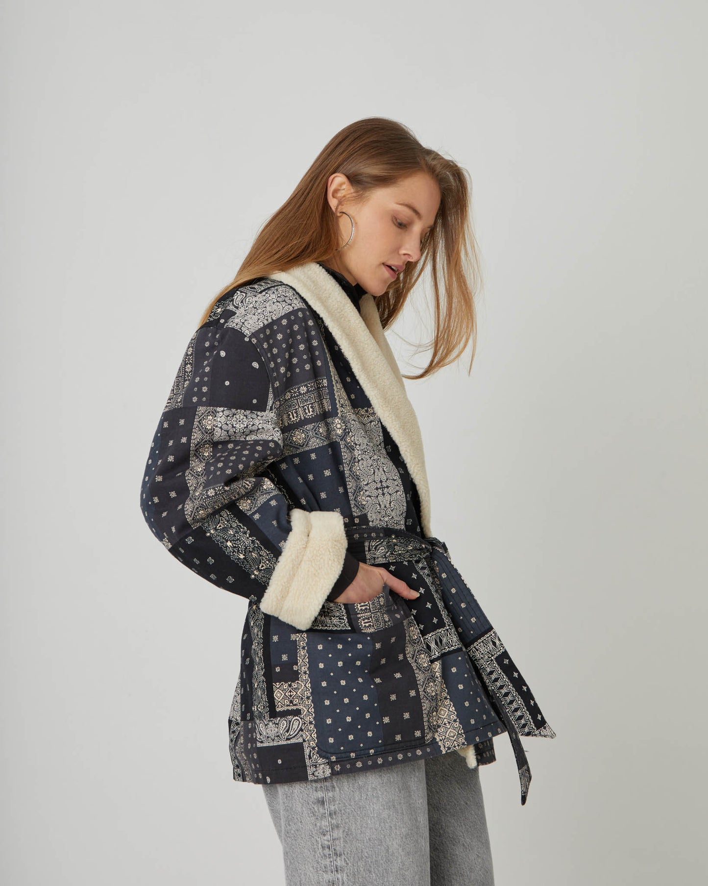 West Bandana Sherpa Jacket